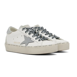 Golden Goose Low Hi Star White Sneakers with Platform